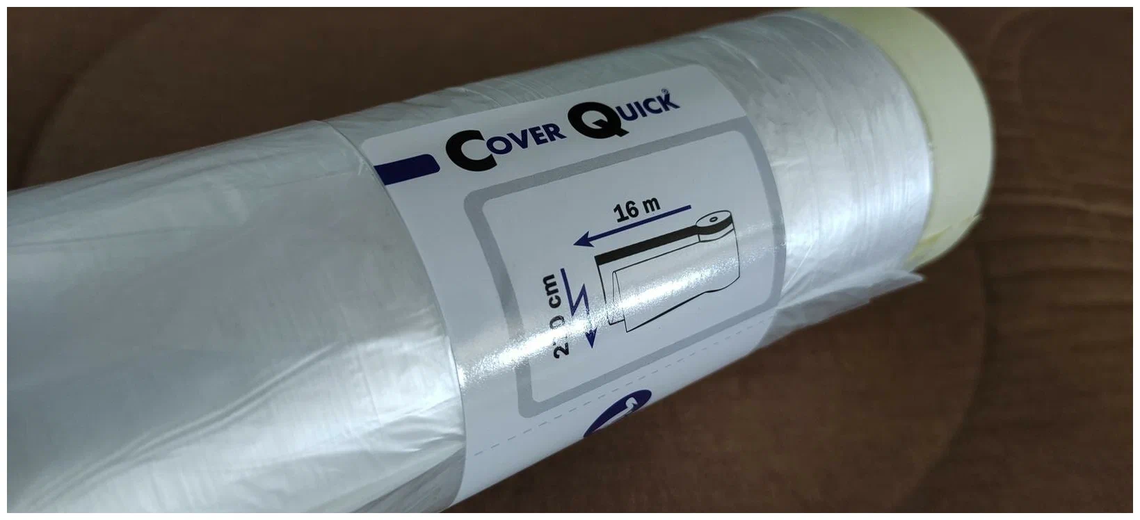 STORCH Укрывная плёнка с белой клейкой лентой, для маскировки в помещении 140см х 33м