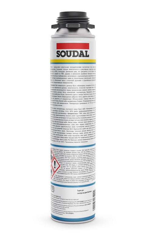 Soudal Flexifoam пистолетная пена 12*750 мл
