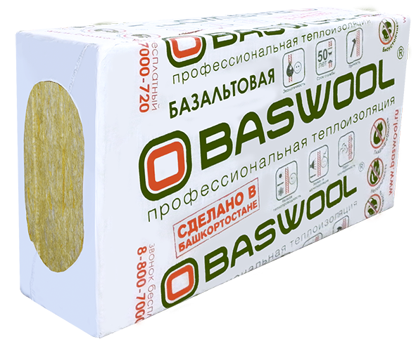Утеплитель минвата Baswool Руф В 170 (1200*600*30, 1200*600*40, 1200*600*50)