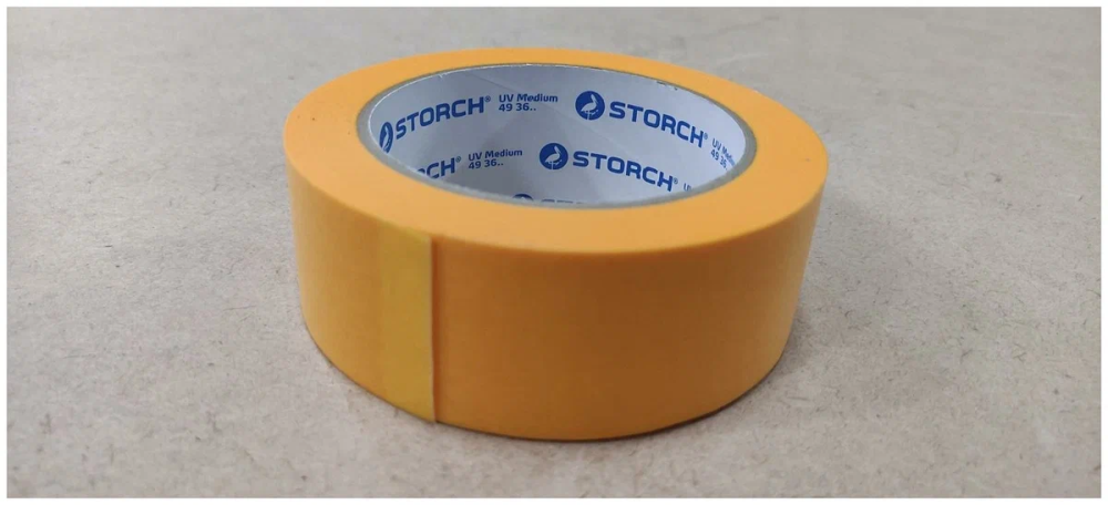 STORCH Лента малярная, тонкая рис бумага, золотая, термостойкость 100°С, 38мм х 50м (10/40)