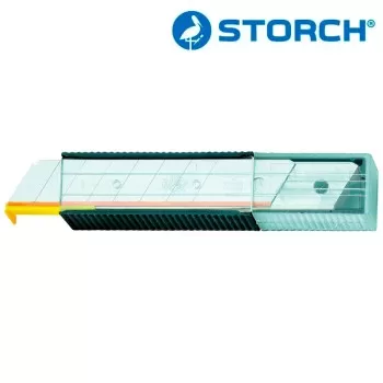 STORCH PREMIUM Сменные лезвия, титаново-нитритное покрытие,10шт в боксе, ширина 18мм (10шт) (356380)