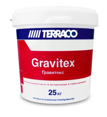 Gravitex Fine (мелкозернистый) фасадная декоративная штукатурка