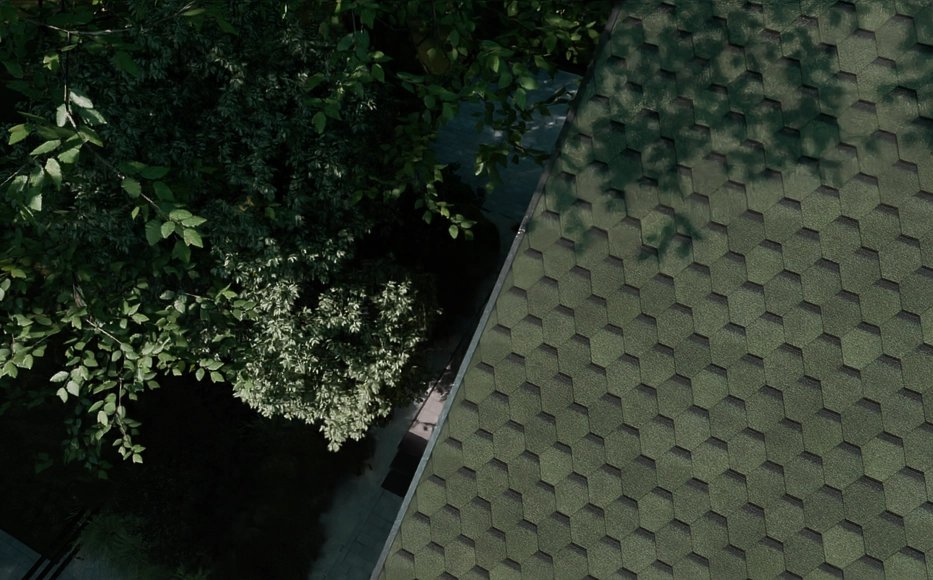 Гибкая черепица Docke PIE EURASIA Шестигранник