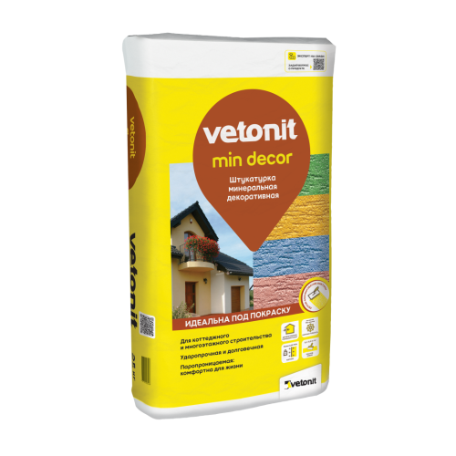 Vetonit min decor Декоративная минеральная цементно-известковая штукатурка короед