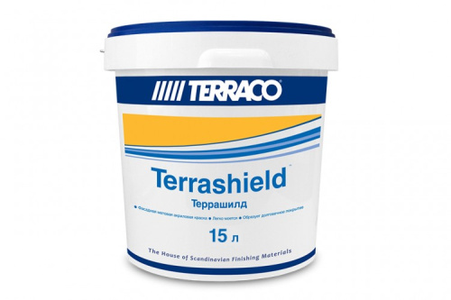 Terrashield матовая эластичная краска для фасадных работ