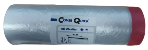 STORCH Укрывная плёнка с клейкой красной лентой, УФ- устойчивость 180 дней 270см х 16м 