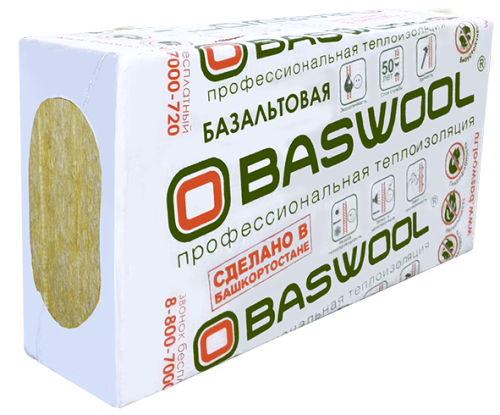 Утеплитель минвата Baswool Руф Н 100 (1200*600*100, 1200*600*50)